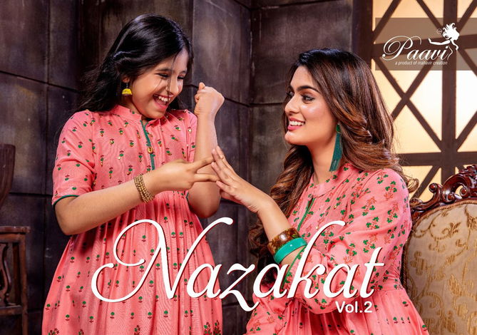 Nazakat Vol 2 By Paavi Long Anarkali Kurtis Catalog
